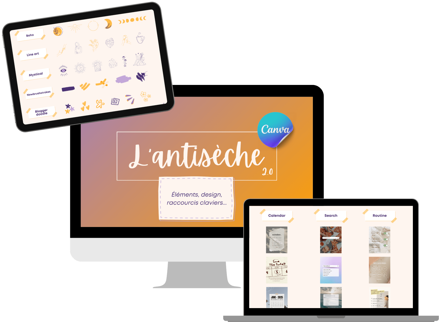 Visuel l'antisèche canva