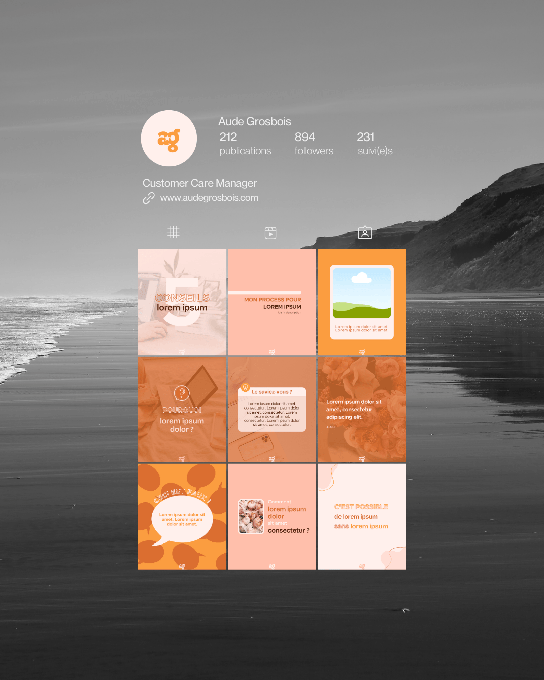 Aude Grosbois - visuels instagram Aude Grosbois Customer Care manager (2)