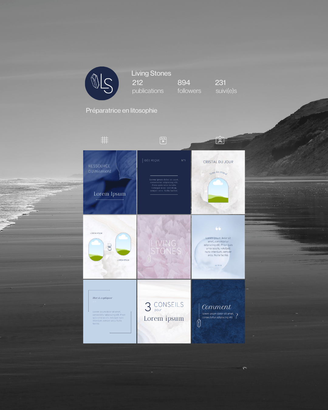 Living Stones - visuels instagram